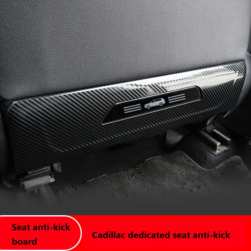 

Stainless Steel Car Seat Back Anti Kick Pad for Cadillac XT5 2020-2023,Easy to Clean Backrest Protection Car Kick Mat Wear-Resis
