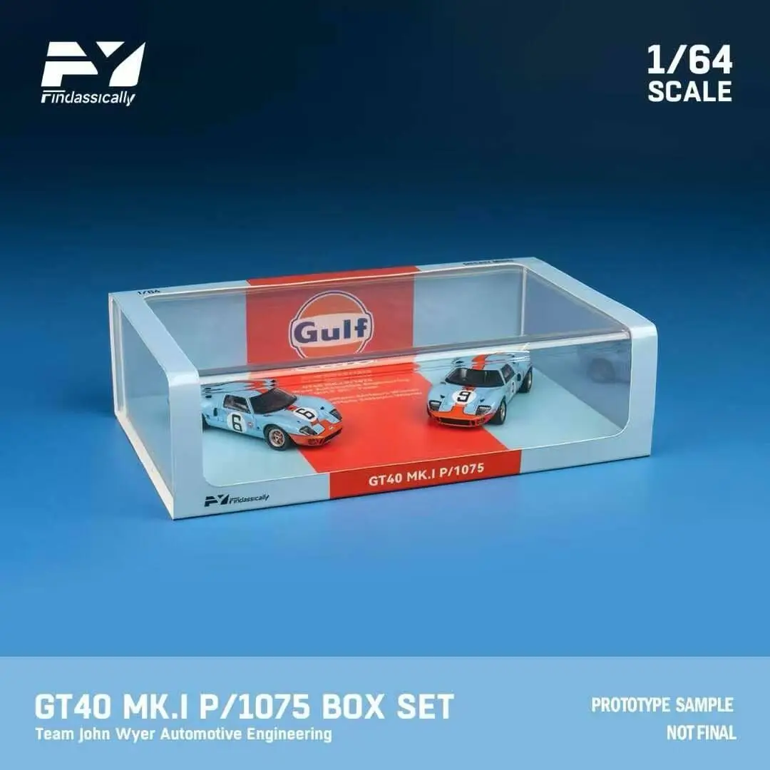 1:64 Ford GT40 MK1 Le Mans 6 #   9 #   Kit de coche en miniatura de aleación fundida a presión, réplica decorativa para adultos, nuevo en stock