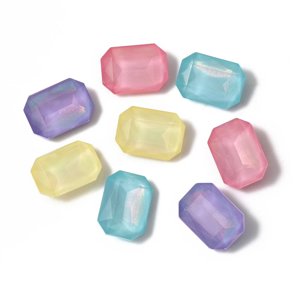 

10x14mm Octagon Strass Nail Rhinestones Pointback Glass Strass Crystal Glitter Mocha Jewelry Accessories Glue On Nail Charms