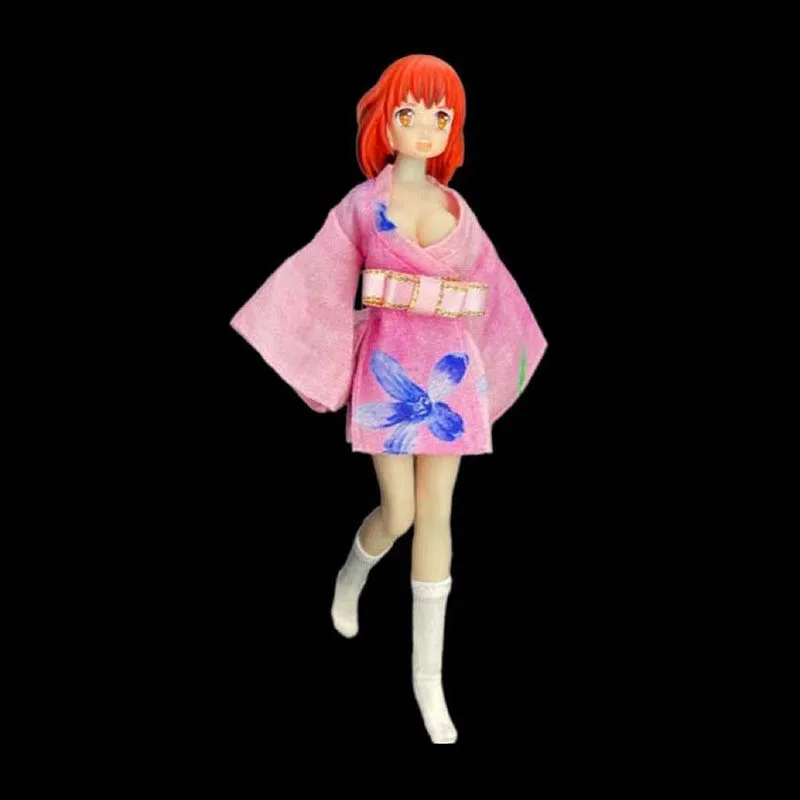 ATKGIRL Nuke Matrix Snail-Shell Figma She Tbl 1/12 M.S.Girl\'s Kimono Japanese Style Anime Model Action Figure Toys Costume