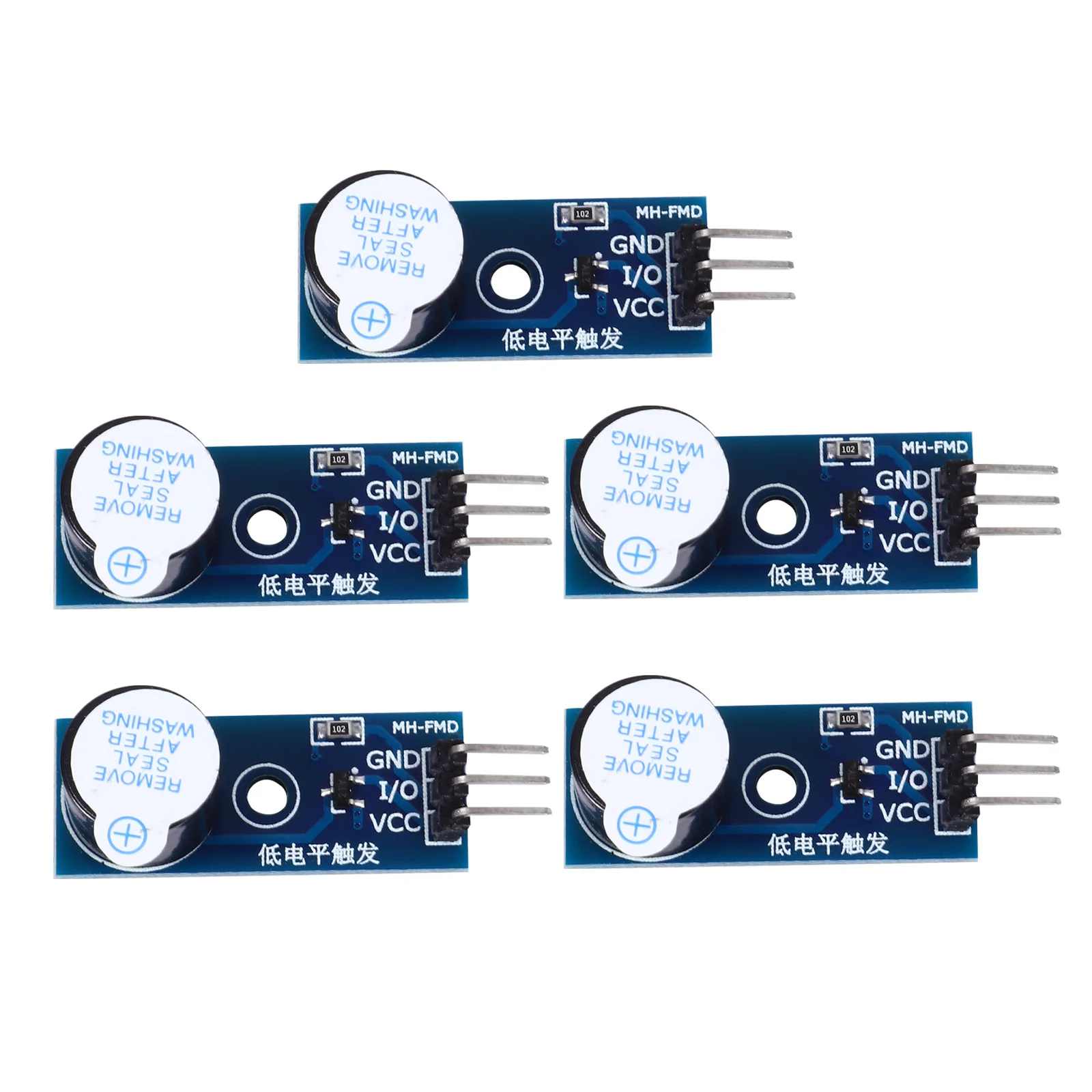 

5Pcs Active Buzzer Module Low Level Trigger .3-5V Alarm Continuous Tone Control Panel Buzzer Module Alarm