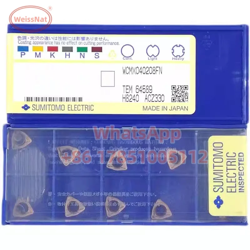 

Карбидная вставка для дрели SUMITOMO WCMX030208FN WCMX040208FN ACP300 чип330 U, вставки WCMX