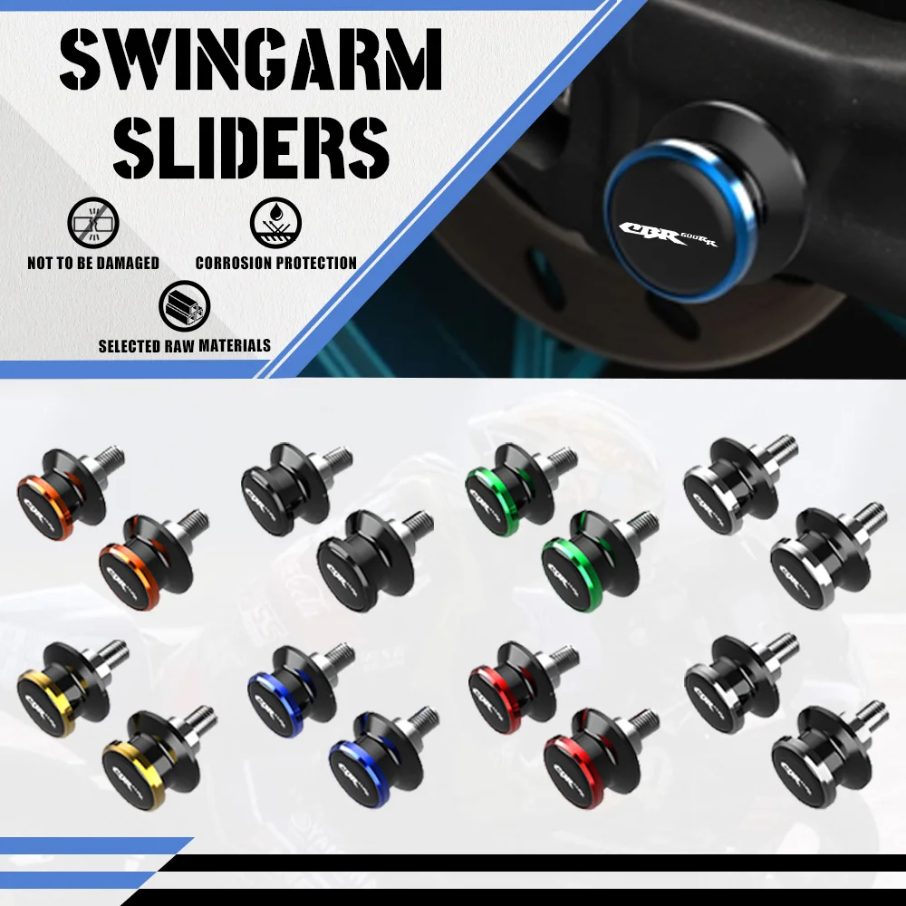 

For HONDA CBR 600RR 1000RR 2004-2019 CBR954RR 900RR Motorcycle Stand Screw M8 Swingarm Spools Slider CBR250R CBR600RR CBR1000RR