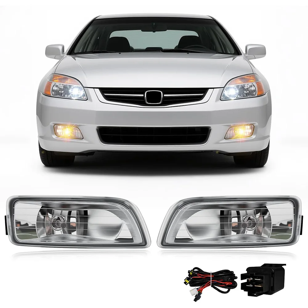 

For Honda Accord 2003-2007 4Door Sedan Halogen Fog Light for 2004-2008 Acura TL Fog Lamp Assembly Replacement Switch Harness Kit