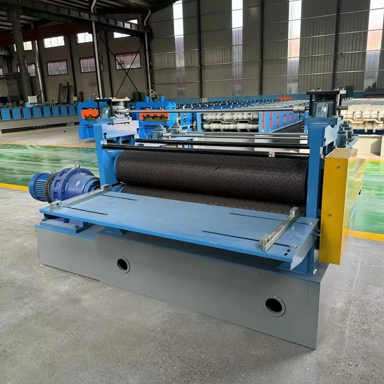 Factory Direct Automatic Steel Plate Custom Pattern Checkered Embossing Machine Price Sheet Metal Embossing Machine for Metal