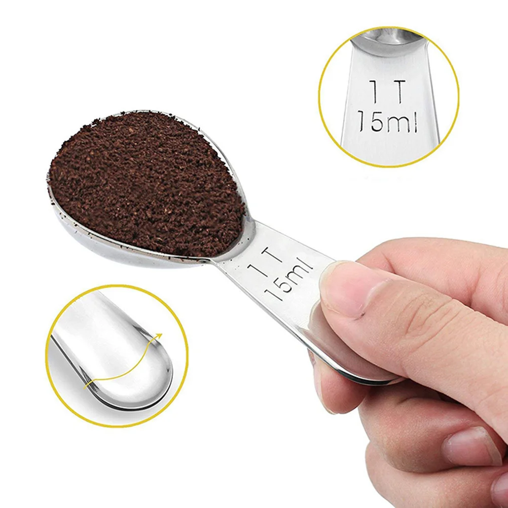 

15Ml Stainless Steel Coffee Measuring Spoon Rustproof High Polish Finish For Milk Powder Tea Sugar Baking Soda Kitchen Measuring