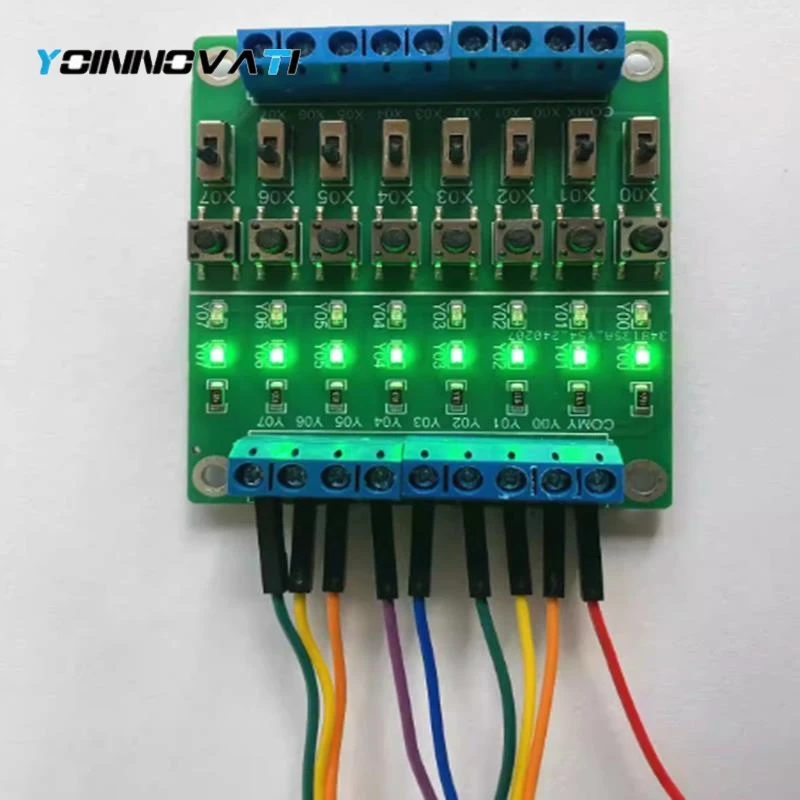 1PCS PLC Debugging Board/simulation/test Board / 8-channel Input/output Board/Switch IO Signal /PLC Learning Accessories