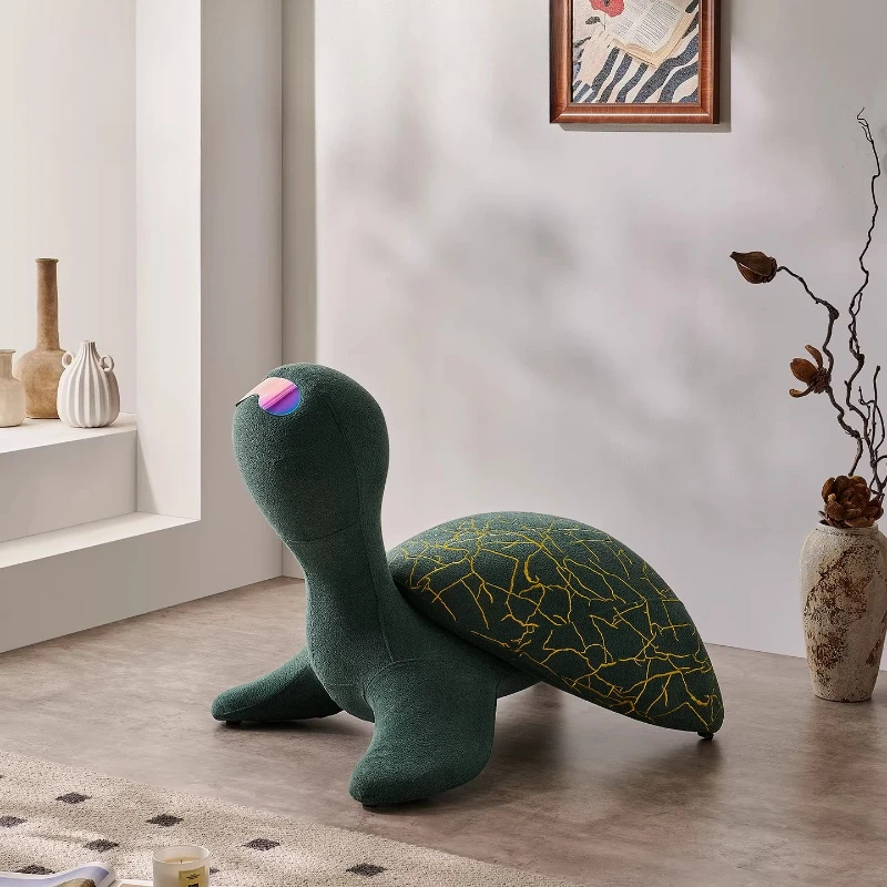Turtle lounge chair, living room single dressing stool