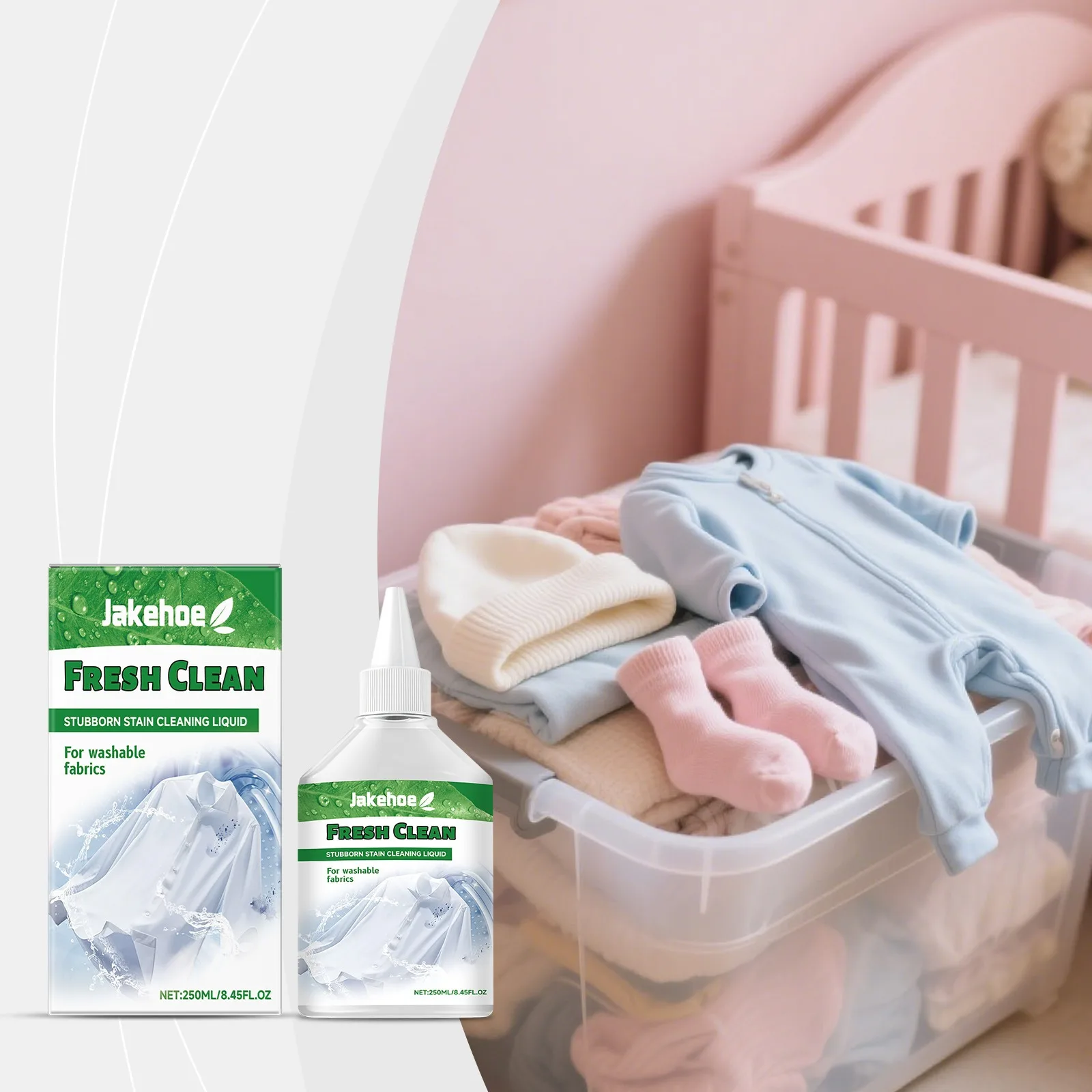 

Laundry Stain Remover,Pre-Treats&Removes Daily Stains Before Wash.Gentle on Fabrics,Water Rinse Formula for Revitalized Clothes