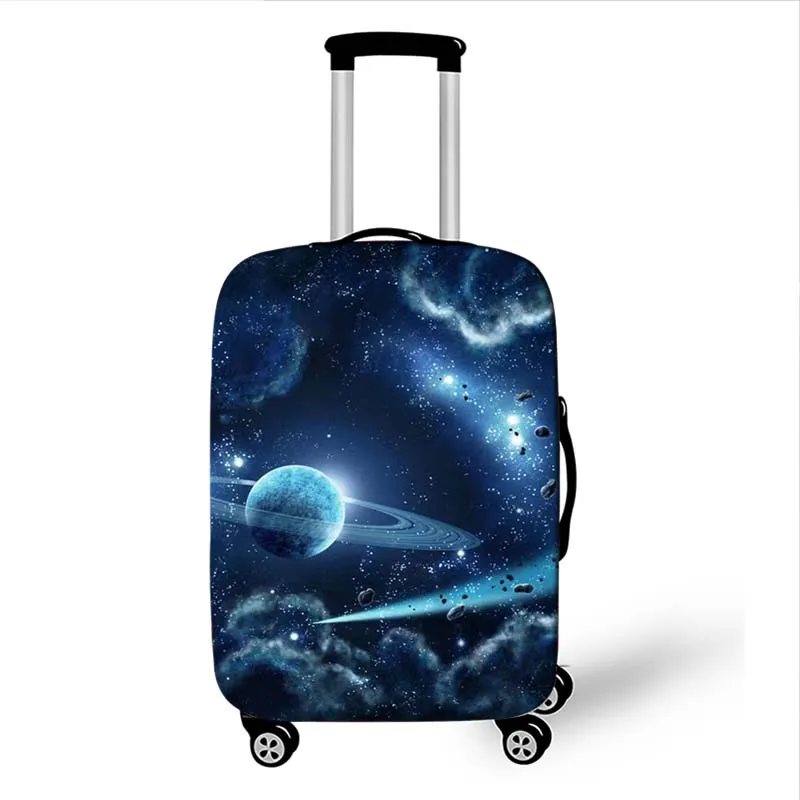 Multicolor Galaxy Star Luggage Cover Space Planet Washable Suitcase Protector Anti-scratch Suitcase Cover Fit 18-32 Inch Luggage