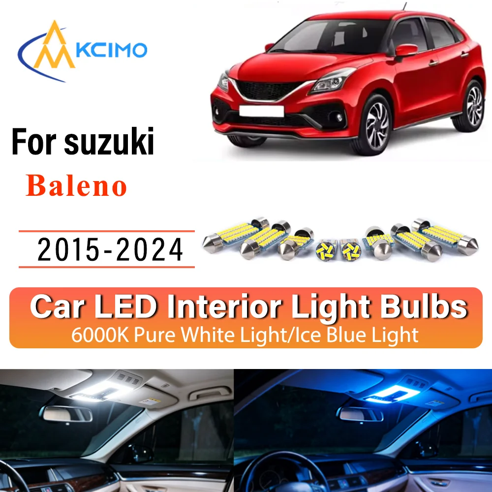 New Canbus Interior Reading Dome Vanity Light Kit For suzuki Baleno 2015-2024 Premium LED Easy Install Bright Reading Lights