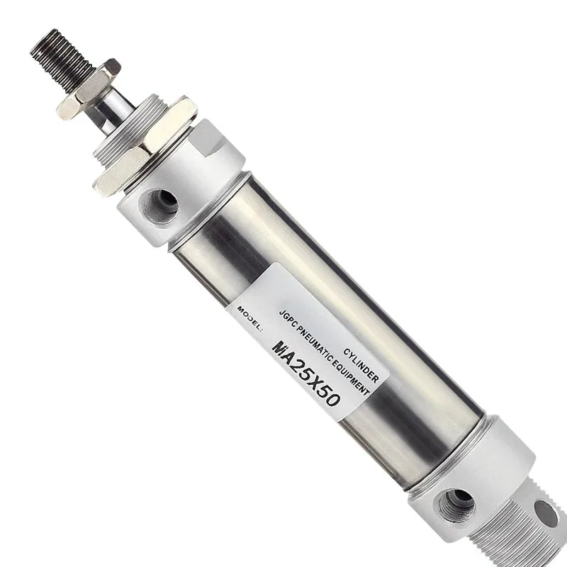 MA Pneumatic Air Cylinder Stainless Steel Mini Double Acting Single Rod 16/20/25/32/40 Bore 10~500mm Stroke MA32