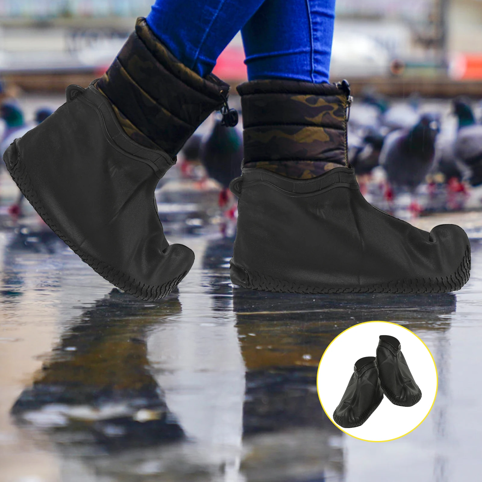 

Waterproof Shoe Cover Shoes Protector Gel Rain for Men and Women Covers