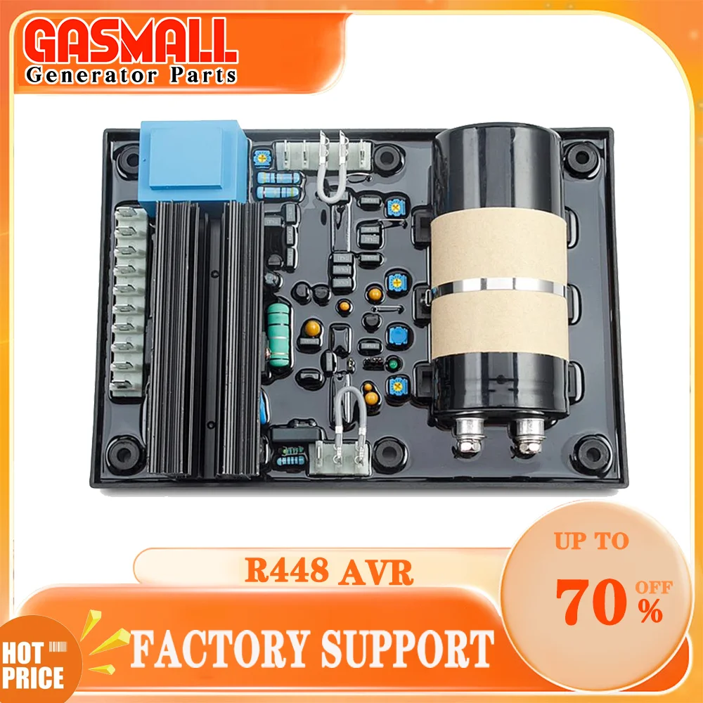 Generator Spare Parts R448 AVR Automatic Voltage Regulator Leroy Somer Alternator Stabilizer Shaluo