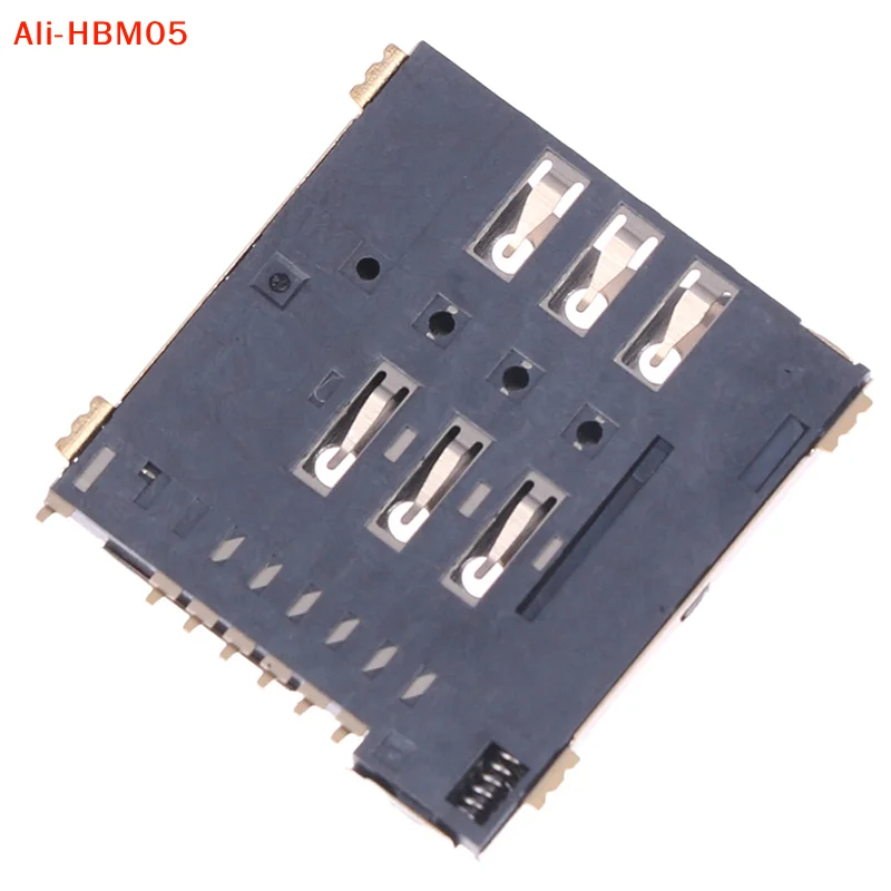 (HB05)MUP-C792 Original Micro SIM Card Connector Patch Self-piercing 6 +1 P SIM Card Slot Socket
