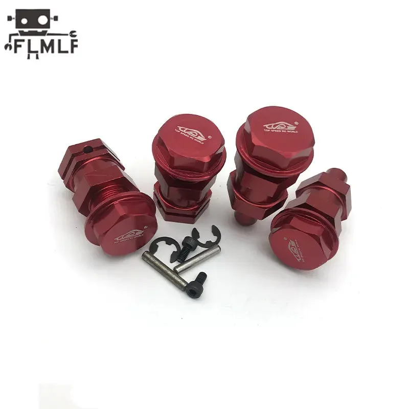 Rc Car Front Rear 24mm Wheel Hex Hub Extended Axle and Wheels Nut Set for 1/5 HPI ROFUN BAHA ROVAN KM BAJA 5B 5T 5SC Truck Parts