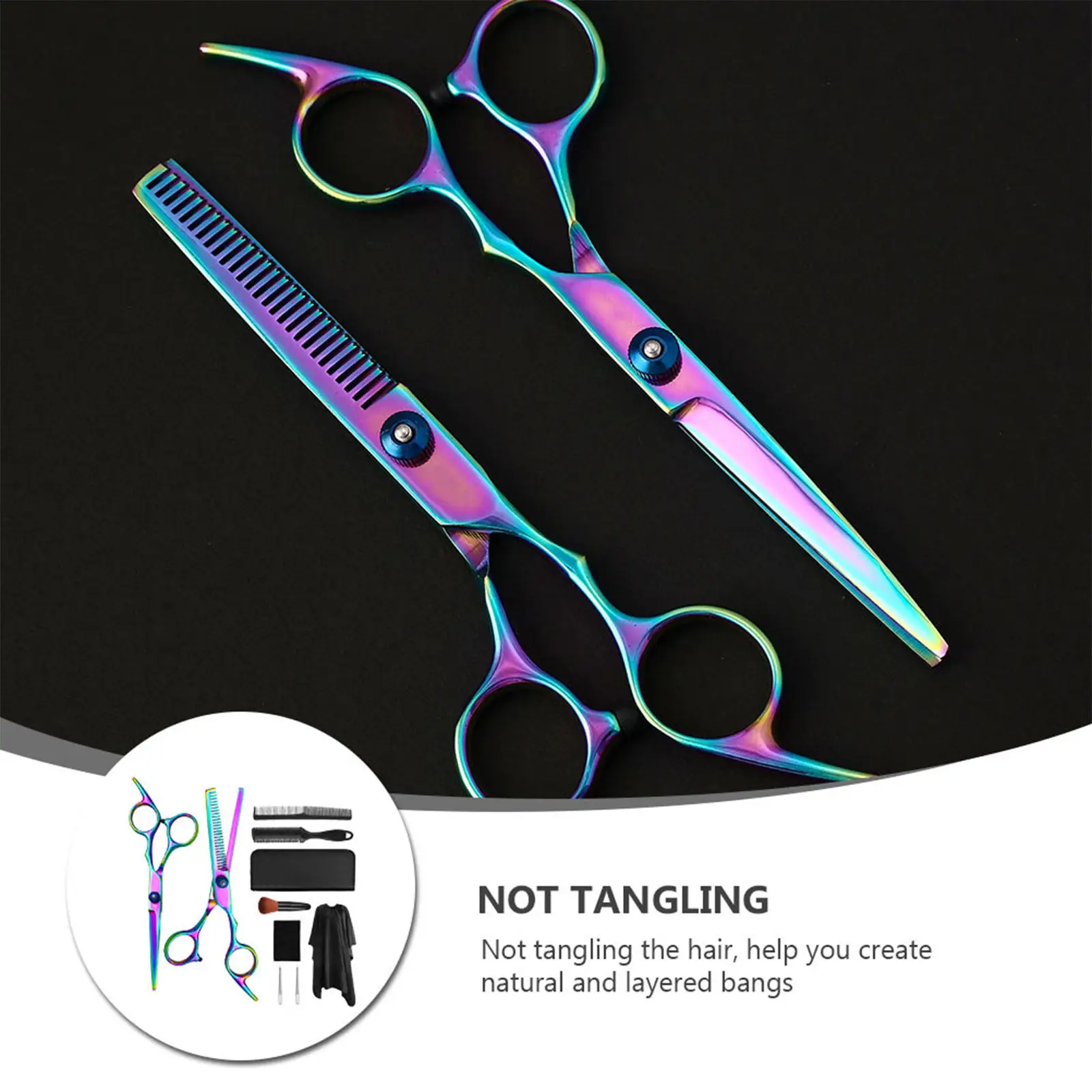 Hair Dressing Kit Accessories Hairdressing Equipment Scissors Personal Haircut Thinning Tool Salon Supplies