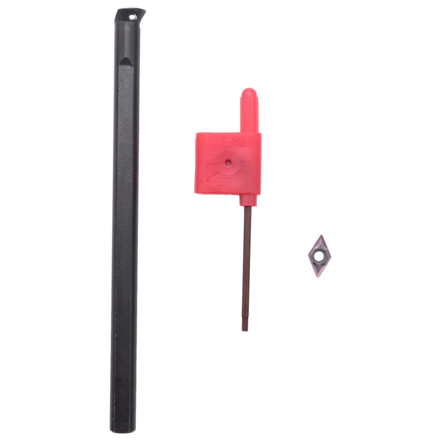 

Turning Tool Holder S08K-SDUCR07 Internal Boring Bar + 95 Degree DCMT0702 Inserts Right Hand CNC Lathe Turning Tool F
