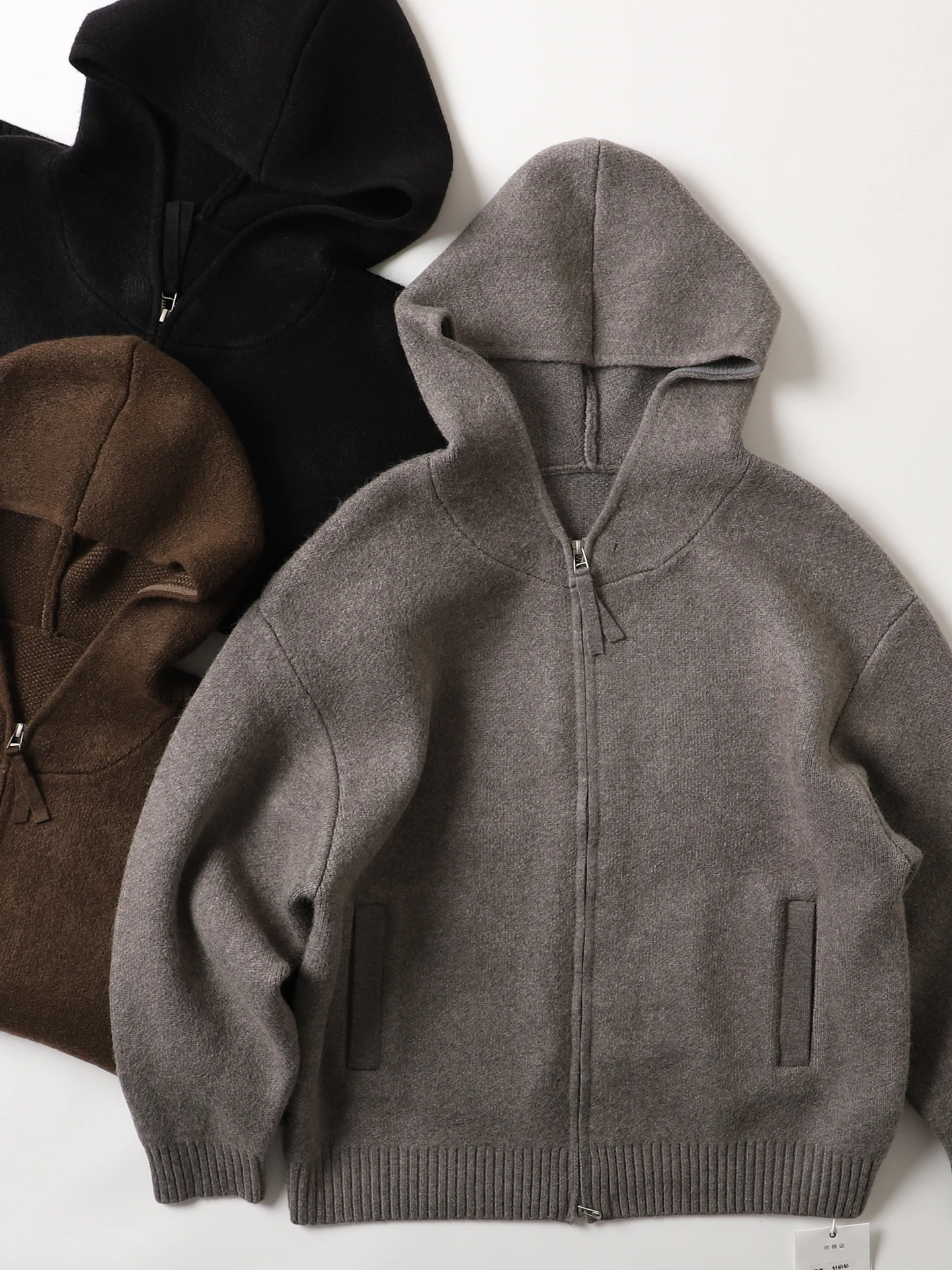 

Мужской повседневный кардиган-худи в стиле ретро, утепленный, с капюшоном, из мягкого полиэстера, с длинными рукавами, для многослойных образов