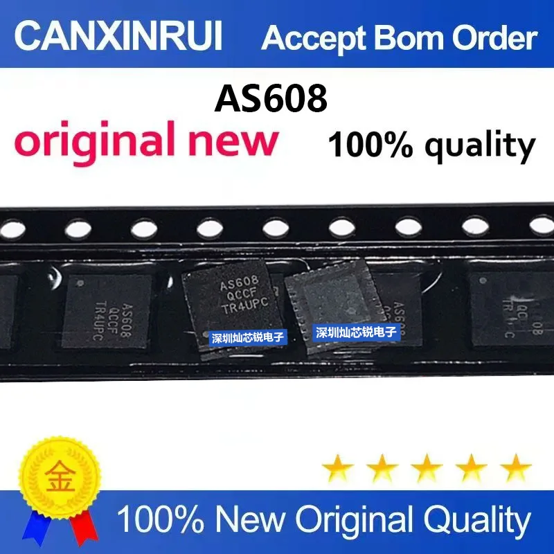 (5-100pieces)Brand new original AS608 AS608-QCCF QFN package optical sensor fingerprint recognition algorithm chip