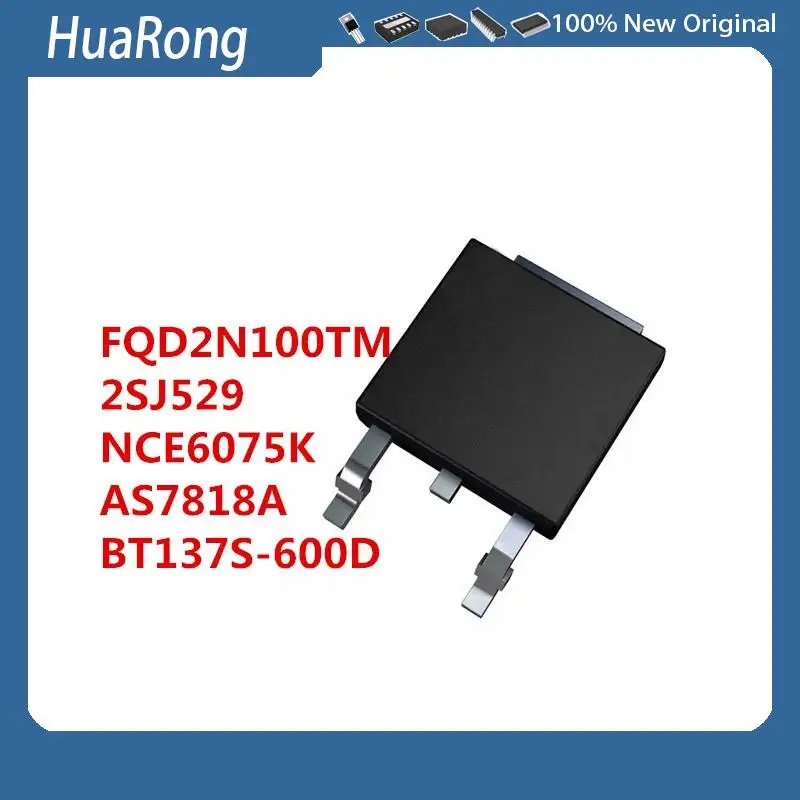 

20PCS/LOT FQD2N100TM 2N100 2SJ529 J529 NCE6075K NCE AS7818A AS7818ADTR-E1 BT137S-600D 137S6D TO-252-2