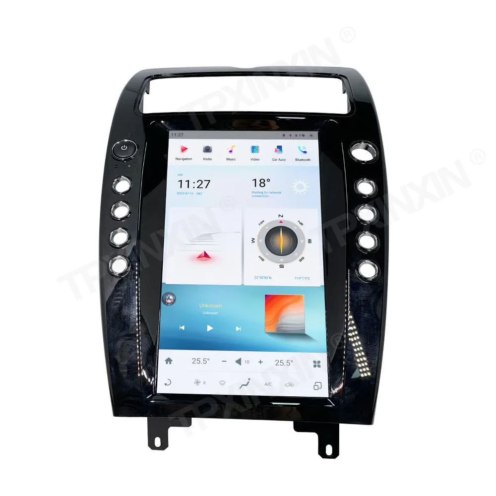 8G 256G For Maserati Quattroporte 2004-2012 Android 13.0 Tesla Radio Car DVD Player Multimedia Player Auto Stereo Radio 8Core