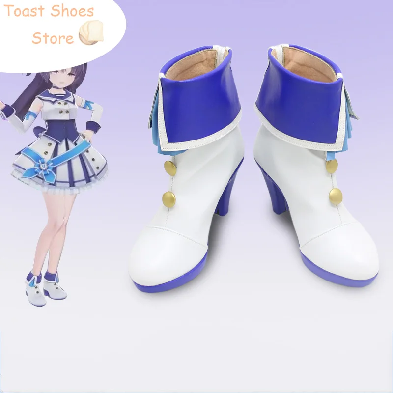 Hayase Yuuka Cosplay Shoes, Game Blue Archive, Halloween Carnival Boots, PU Shoes, Costume Prop, Props