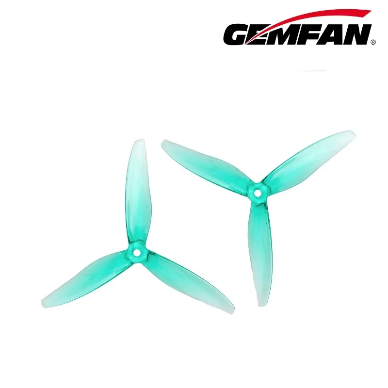 Gemfan 6045 7050 3-Blade Hurricane PC Propeller for 6/7inch FPV Drone, Freestyle Long Range Multirotor RC Quadcopter, 2-Pairs