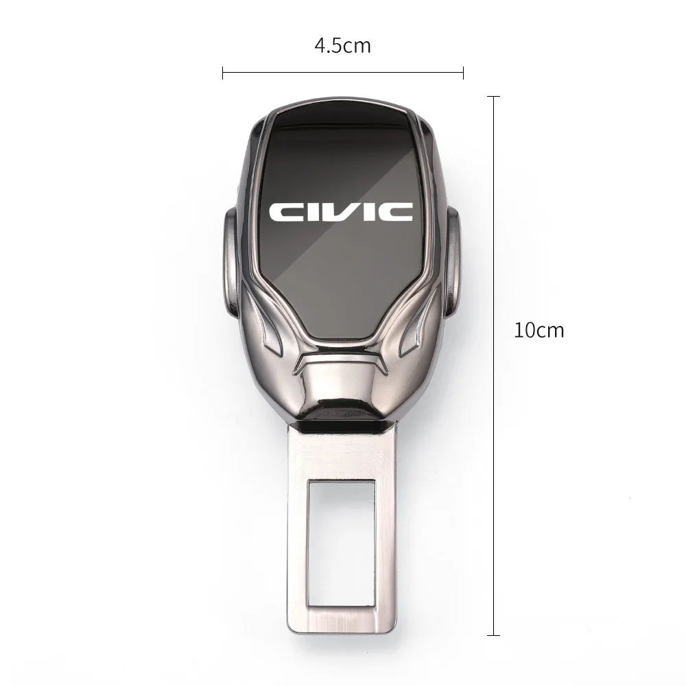 Car seat belt locker carabiner extender insurance belt insert buckle For Honda civic 10th 9th 8th 7th Gen 10 9 8 7 2006 2010