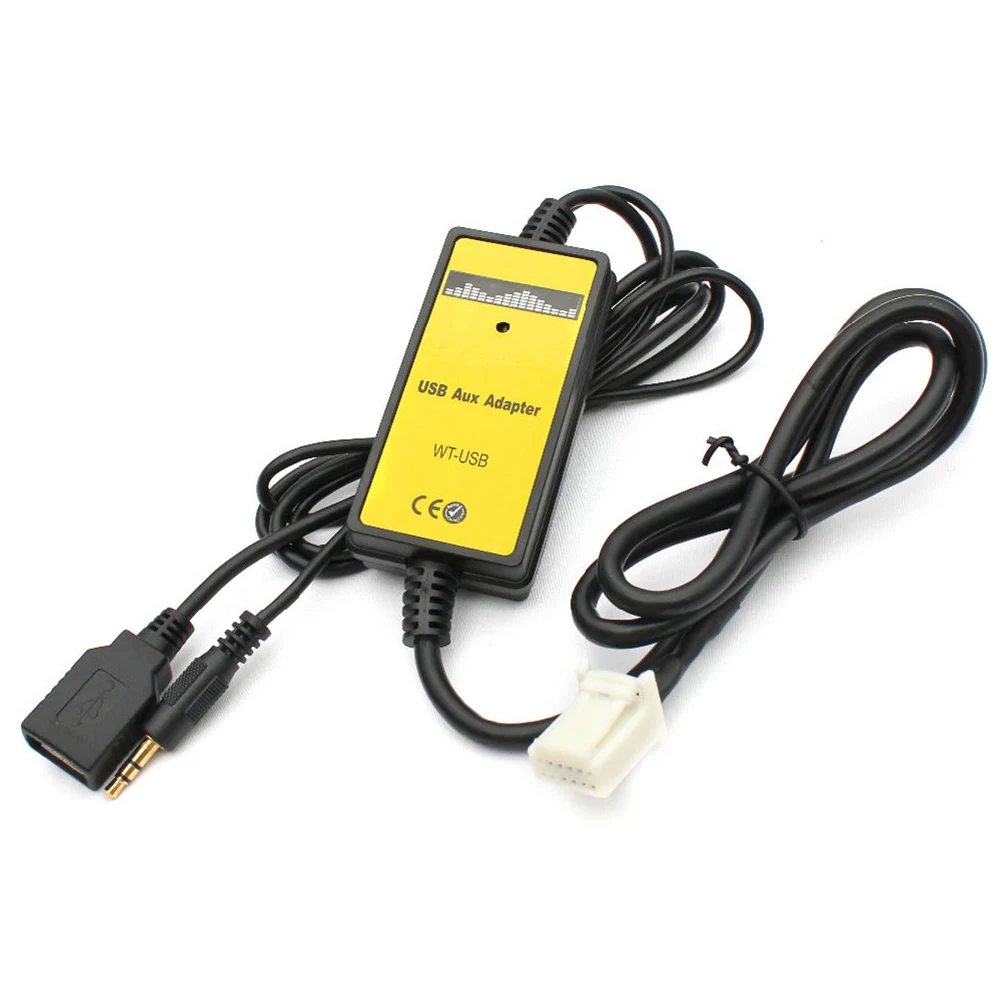 Car Audio Adapter for Toyota Supporting USB and AUX Input Designed for Camry For Corolla RAV4 Highlander Models