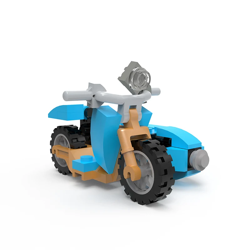 MOC Magie Harry Azur Seitenwagen Bausteine Kit Motor Geschwindigkeit Auto Bike Castle Ziegel Modell Sammlung Kinder Puzzle Gehirn Spielzeug geschenk