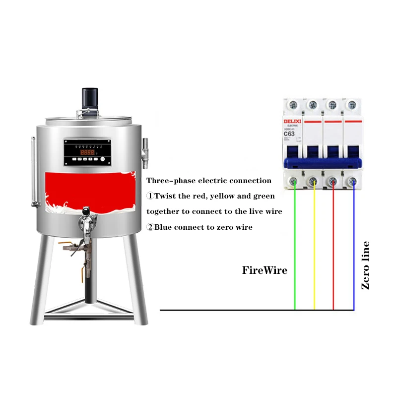 Máquina De Pasteurização Totalmente Automática, Pote De Vapor De Suco De Frutas De Leite, Pote De Iogurte, 100L, Alta Temperatura