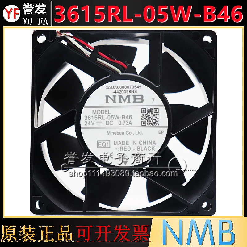 NEW ORIGINAL 3615RL-05W-B46 24V 0.73A 9038 90x90x38mm COOLING FAN RADIATOR