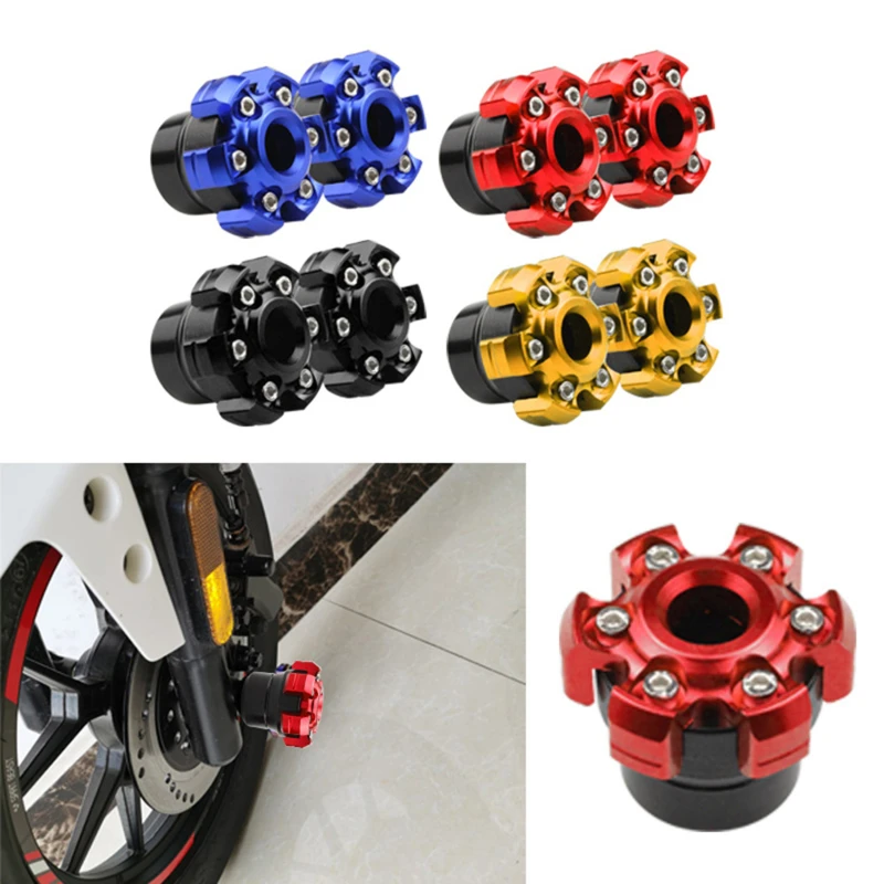 Universal Motorcycle Accessories Anti Collision CNC Front Fork Cup Modified For Motorbike Anti-Fall Bumpers