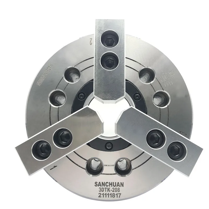 

Sanchuan Large Through-hole Hydraulic Chuck, Hollow Three Jaw Chuck, Super Large Aperture Hydraulic Chuck, 6810 Inch Steel Body