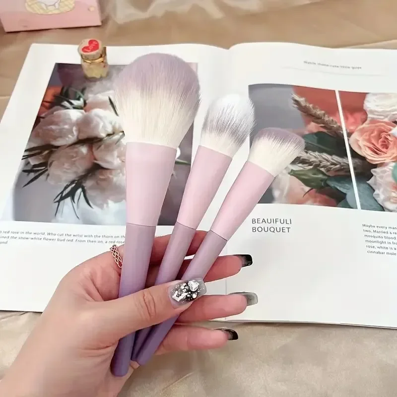 10pcs New  Star Dai Purple Makeup Brush Set, Loose Powder Brush, Eye Shadow Brush, Full Set of Beauty Tools concealer brush