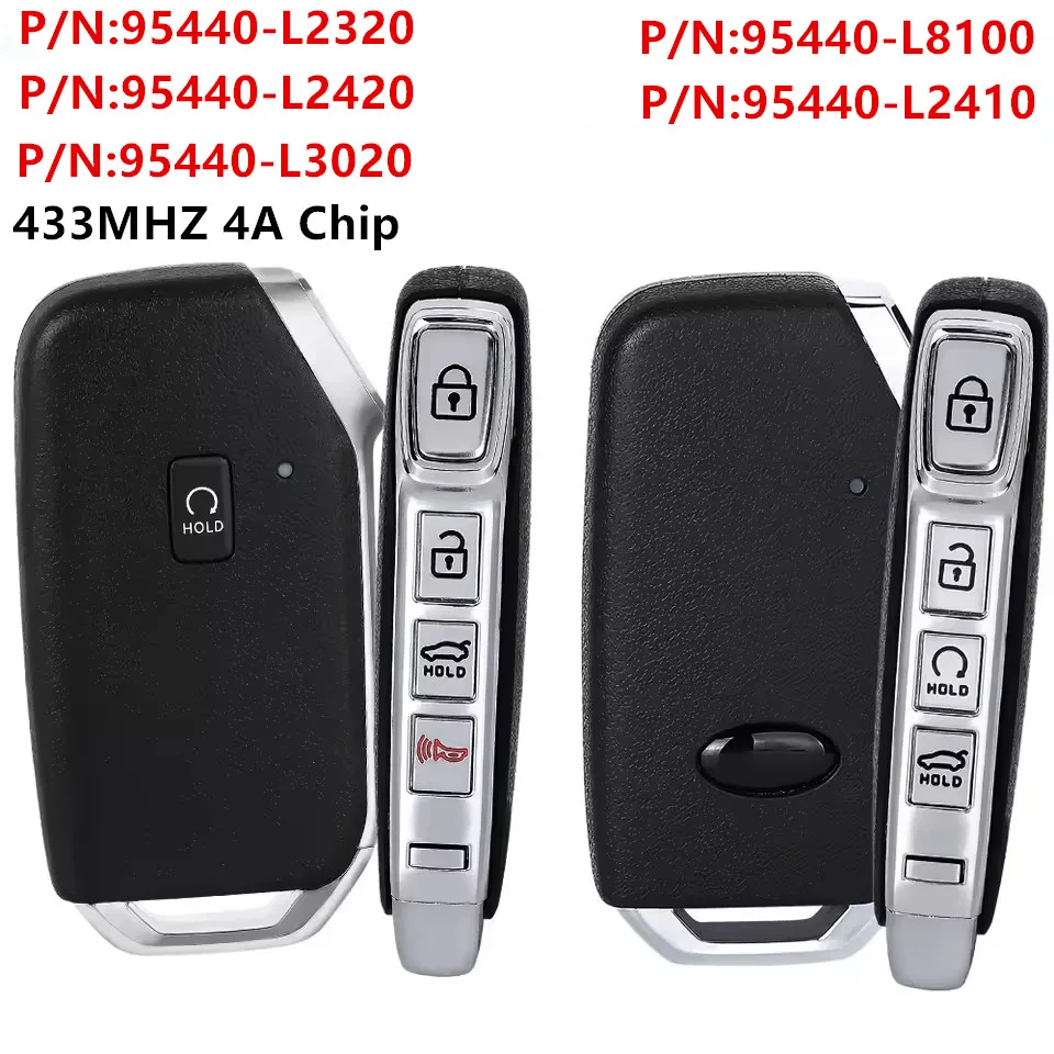 95440-L2320 95440-L2410 95440-L2420 95440-L3020 95440-L8100 for KIA K5 2021 K8 2022 2023 2024 Smart Car Key Fob 433MH CQOFD00790