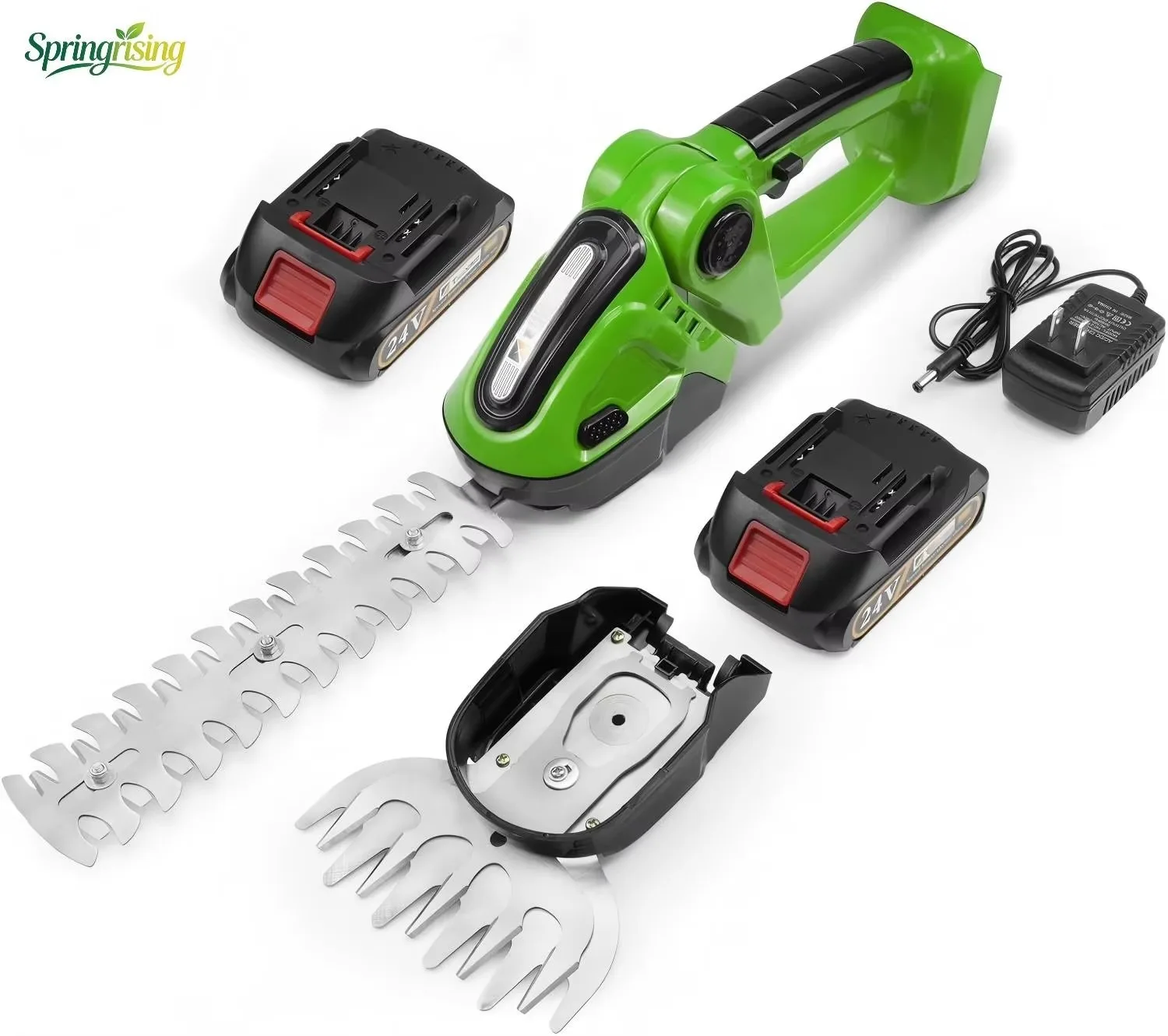 

24V Lithium Battery Powered Cordless Hedge Trimmer Handheld Electric Pruning Shears for Garden Bush & Shrub Care