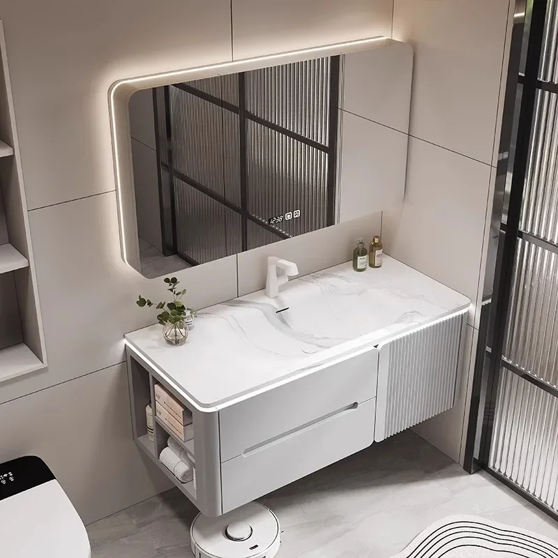 

Shelves Towel Vanity Cabinet Bathroom Corner Locker Sinks Multifunction Closet Storage Shelf Station Mirrors Home Furniture