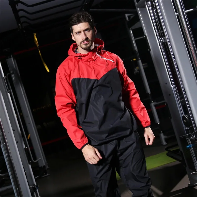 2024 Summer Sauna Suit Men Women Gym Running Set Hoodies Sportswear Fitness Weight Loss Sweating Jogging Training Suit