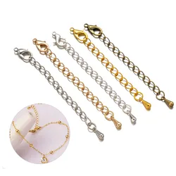 20pcs 50/70mm Extension End Tails Chains Lobster Clasps ClosuresFor DIY Necklace Bracelet Anklet Key Chain Jewelry Making Supply