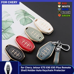 New TPU Car Key Case Cover for Chery Jetour X70 X90 X95 Plus Remote Shell Holder Auto Keychain Protector Accessories