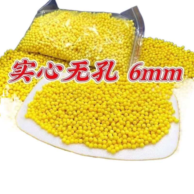 2000 Stück Kunststoffkugel Spielzeugpistole Kugel 6 mm Kinderspielzeug Kunststoffkugel Superharte Kugel Feste Kugel Gelb