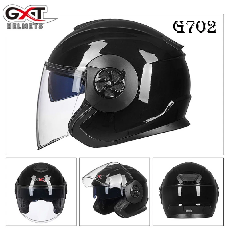 Gxt 702 Casco Da Moto Casco Doppia Lente Retro Mezzo Casco Personalizzato Cascos Para Moto Accessori Moto Casco Moto