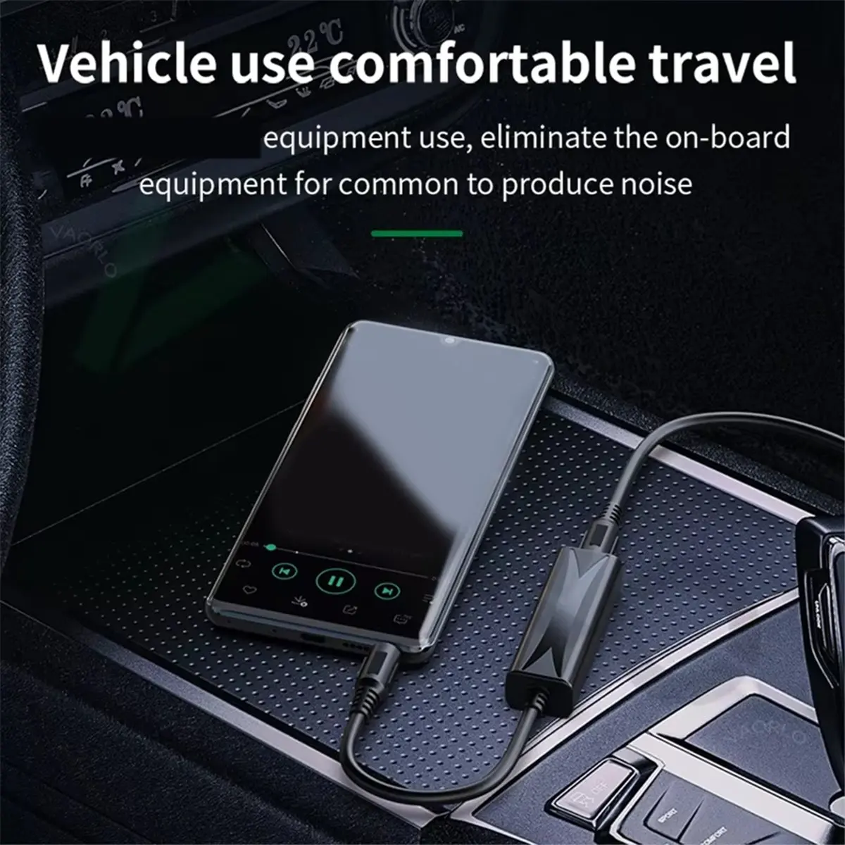 AT42 3.5mm AUX Audio Anti-Interference Ground Loop Noise Filter Lsolator Cancelling for Home Stereo Car Audio System