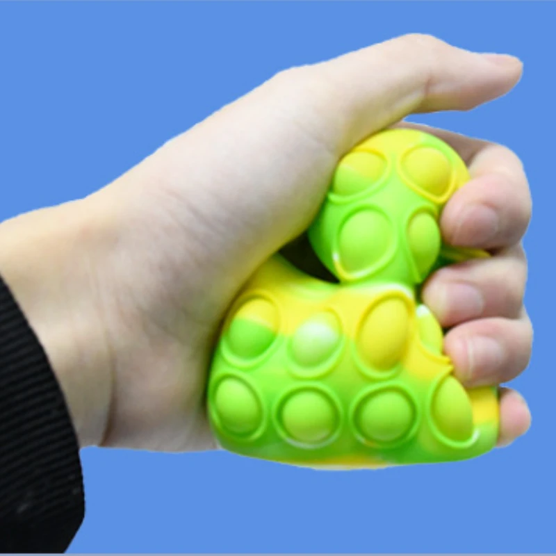 3D Push Bubble Fidget ของเล่น Pop ผู้ใหญ่ Anti-Stress Balls เด็ก Squishy ความเครียด Reliever ของเล่น Squeeze ง่าย Dimple Decompression ball