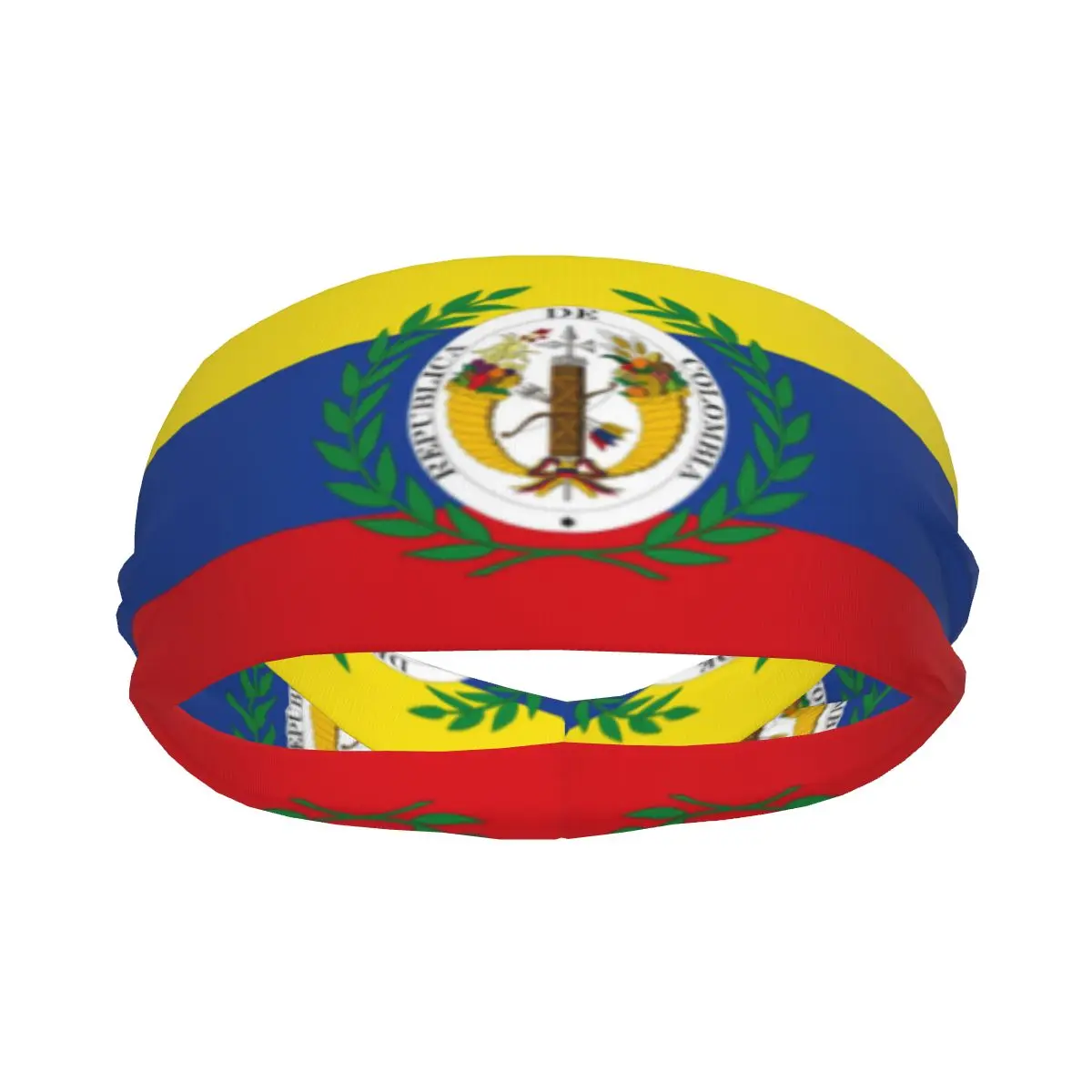 

Custom Flag Of The Gran Colombia Sport Headbands for Women Men Stretchy Moisture Wicking Gym Sweatband