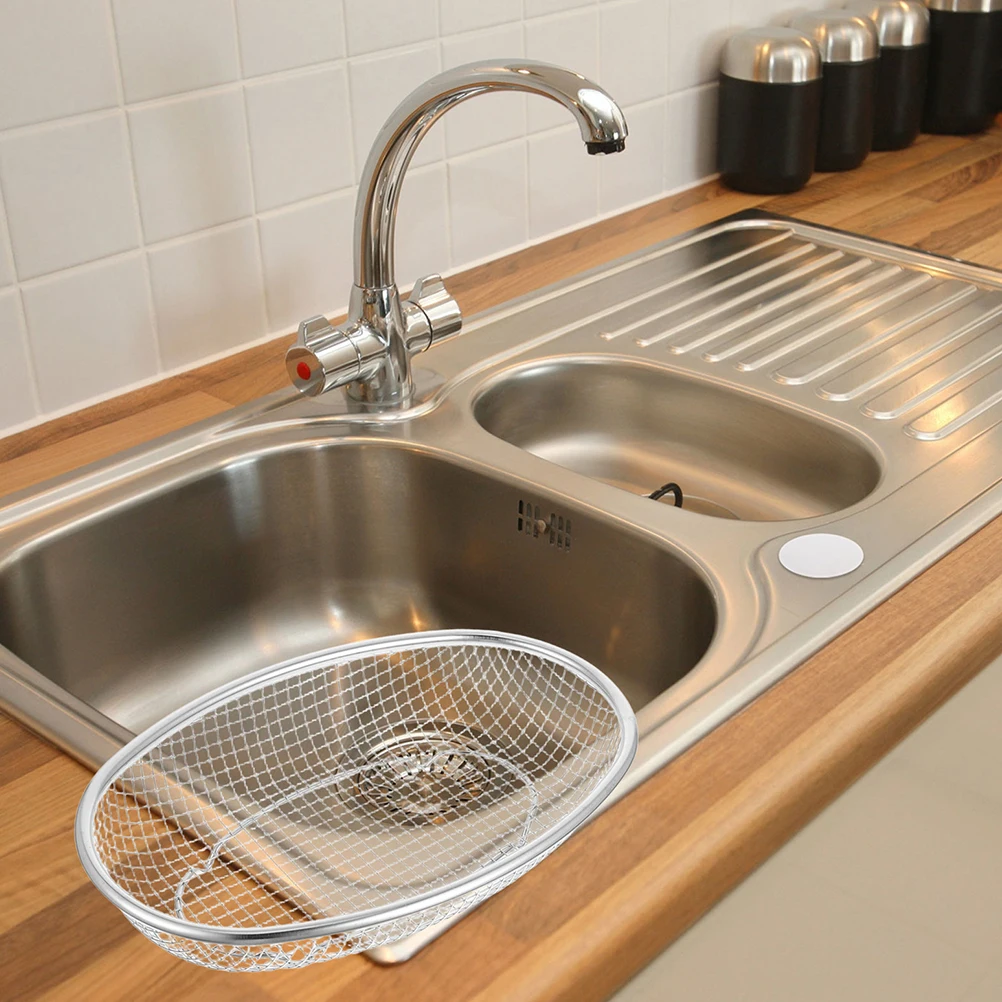 

Multifunctional Stainless Steel Basket Food Draining Tray Drainer for Cooking Kitchen Mesh Fruit