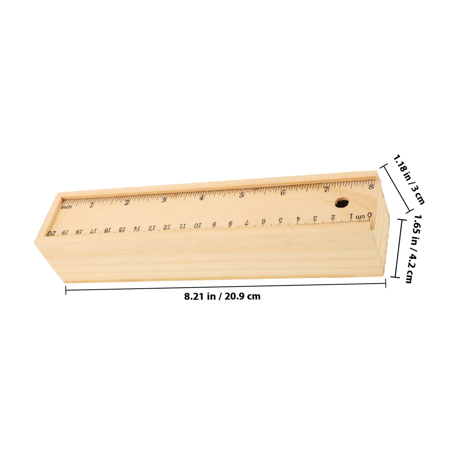 Estuche portátil de madera para lápices, construcción robusta, textura suave, ideal para la escuela, oficina, viajes, gran regalo para amigos y colegas