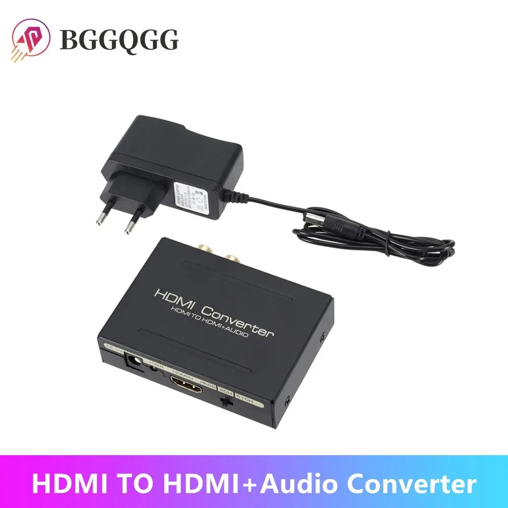 

HDMI 5.1CH Audio Converter Optical SPDIF RCA L/R Splitter HDMI To HDMI Audio Splitter 1080P Stereo Audio Adapter DAC Amplifier